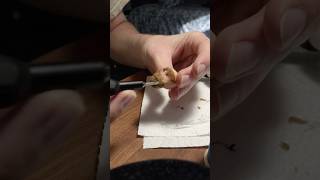 Using felt for hair in #stopmotion #puppetbuilding #resinprinting #stopmotion #vibes  #diy