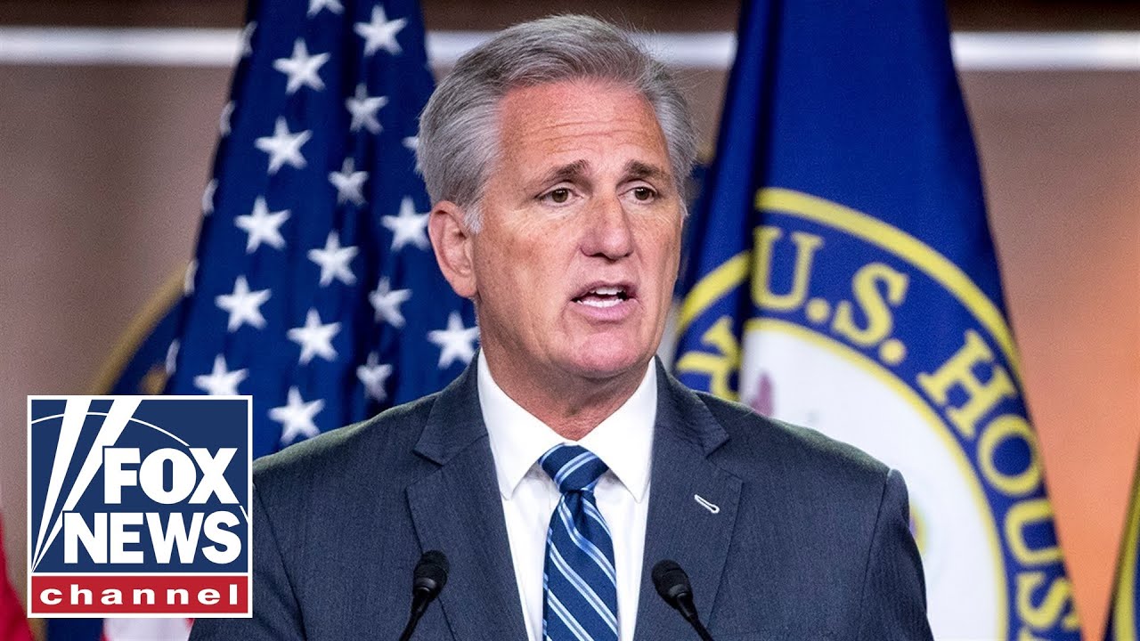 Leader McCarthy holds a press conference