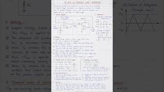 Op-Amp as Triangle Wave Generator | Circuit Diagram, #mscphysics  #education #crazyphysics