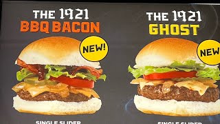 Ionacus eats food: White Castle BBQ bacon 1921 slider