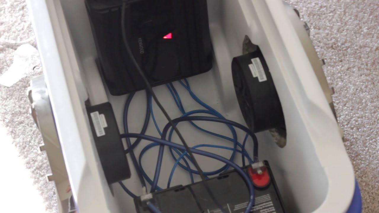 Ice chest radio / Cooler Stereo YouTube
