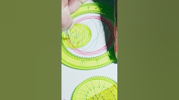 3-Color Spirograph Art | Satisfying Pattern Drawing #art #drawing