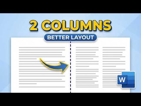How to Split Text Into Two Columns in Microsoft Word (2026) — Quick & Easy