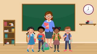 🏫 My School 🎒 Eğlenceli Çocuk Şarkısı Learn School Vocabulary In English Preschool Song