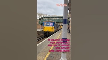 73/128 and 73/107 doing departmental from Tonbridge west yard GBRF to Tonbridge west yard GBRF.