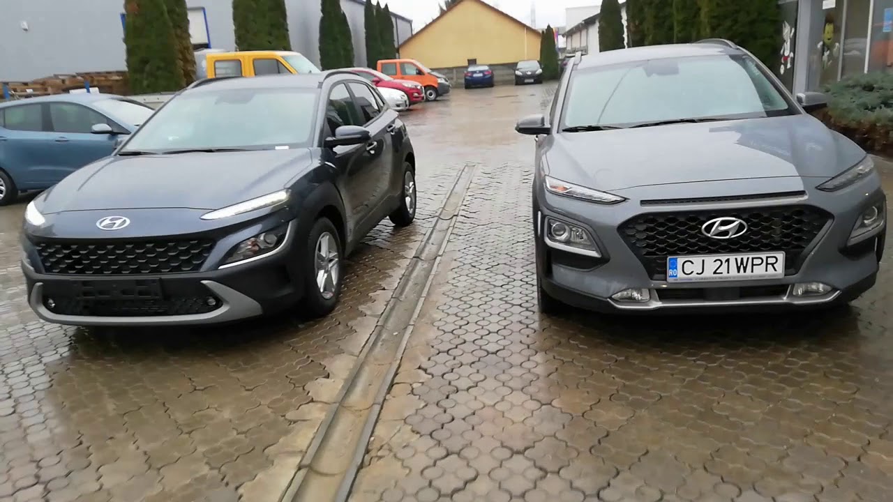 #12 Comparatie Hyundai Kona 2019 Vs Kona 2021 (old Kona Vs New Kona ...