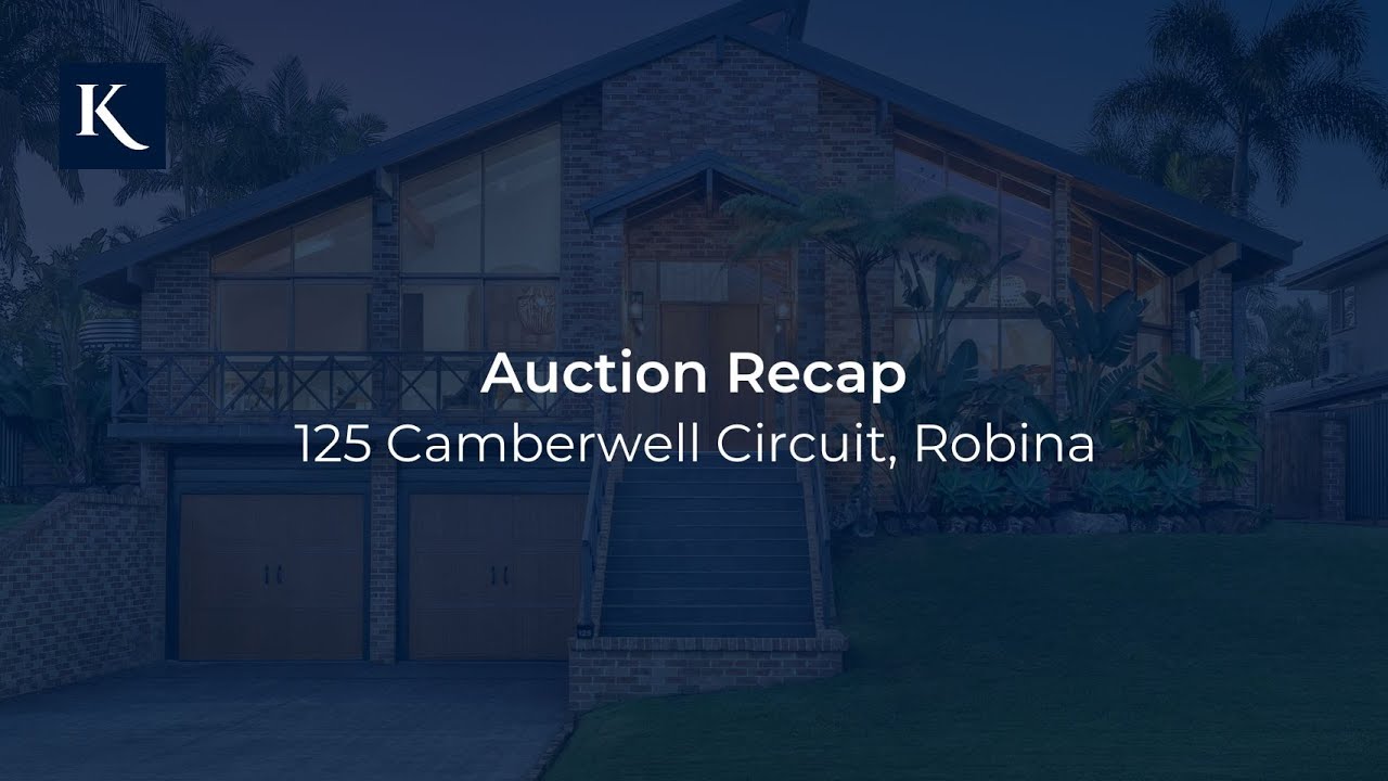 Auction Recap 125 Camberwell Circuit, Robina | Gold Coast Real Estate | Queensland | Kollosche