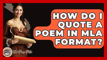 How Do I Quote A Poem In MLA Format? - The Prose Path