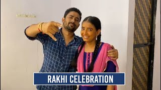 Onscreen siblings Sarika Bahroliya and Manmohan Tiwari celebrate Rakhi