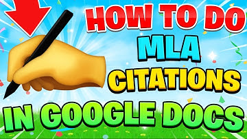 Easiest Way To Do MLA Citations Straight From Google Docs