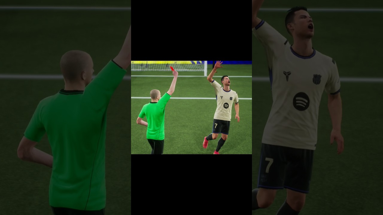 Ronaldo Wanted a Goal… Got a Red Card 😂🟥 efootball shorts 