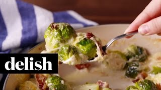 Cheesy Brussels Sprouts | Delish