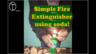 Making a fire extinguisher using soda!