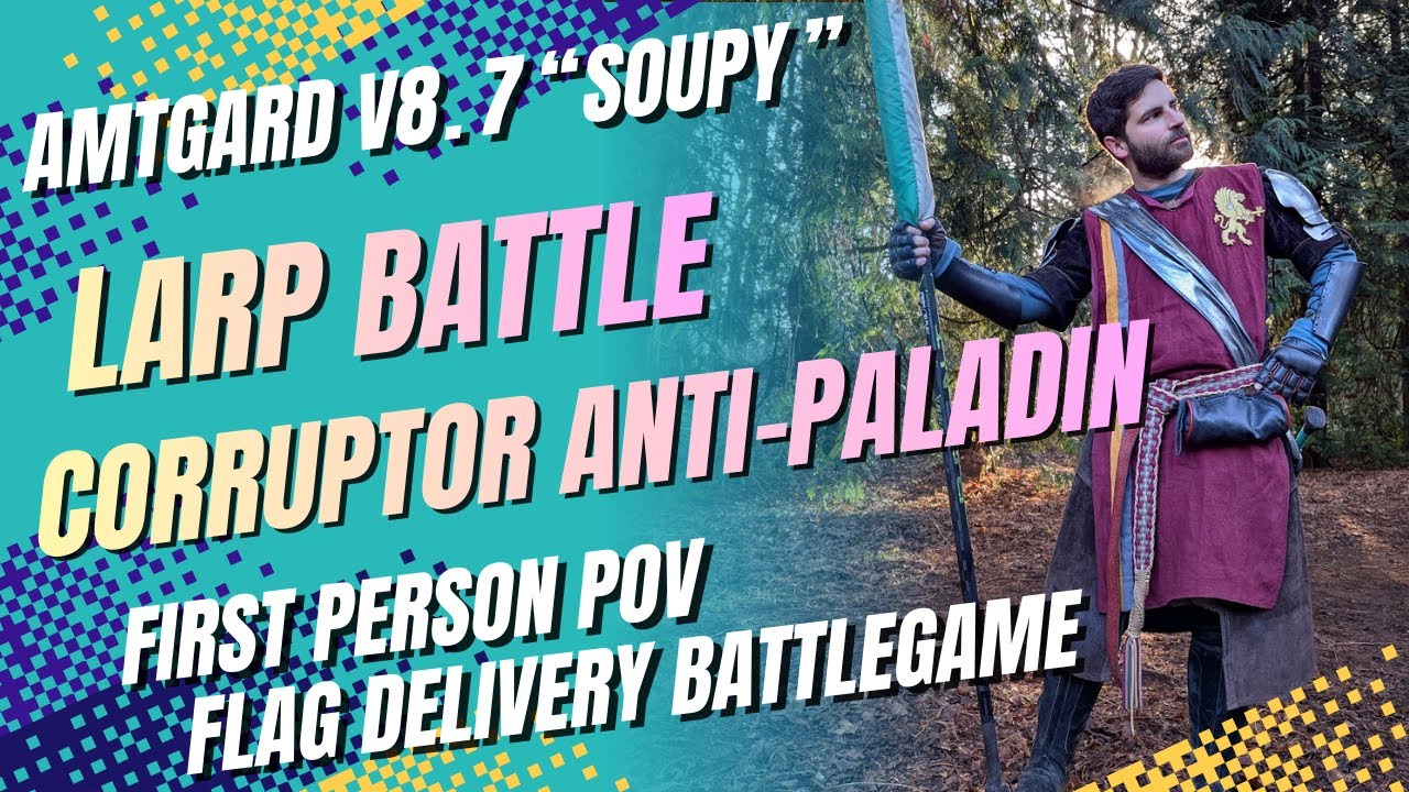 Amtgard LARP - Corruptor Anti-Paladin Gameplay - Flag Delivery Battlegame - NL Winter Midreign 2025
