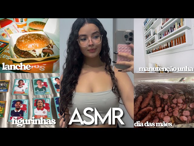 ASMR VLOG - UM FIM DE SEMANA COMIGO 🍒🌙 | dia das mães, shopping, fazendo a unha 