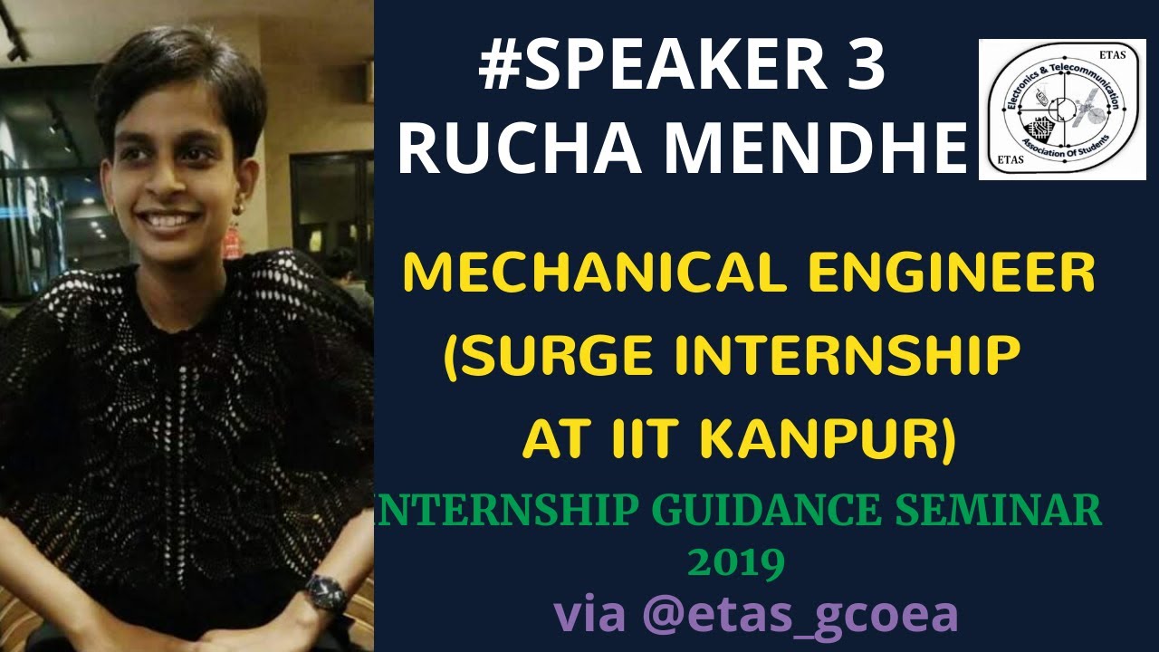 Internship Seminar 2019 || Rucha Mendhe (Research Intern at IIT Kanpur))