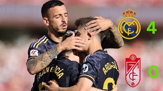 All Goal Highlights: Real Madrid dominates Granada 4-0