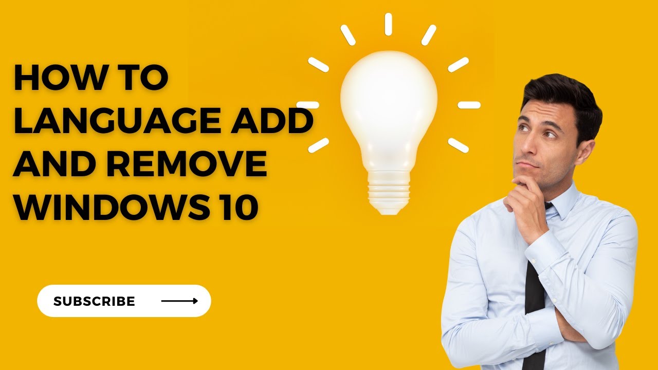 How to Language add and remove windows 10