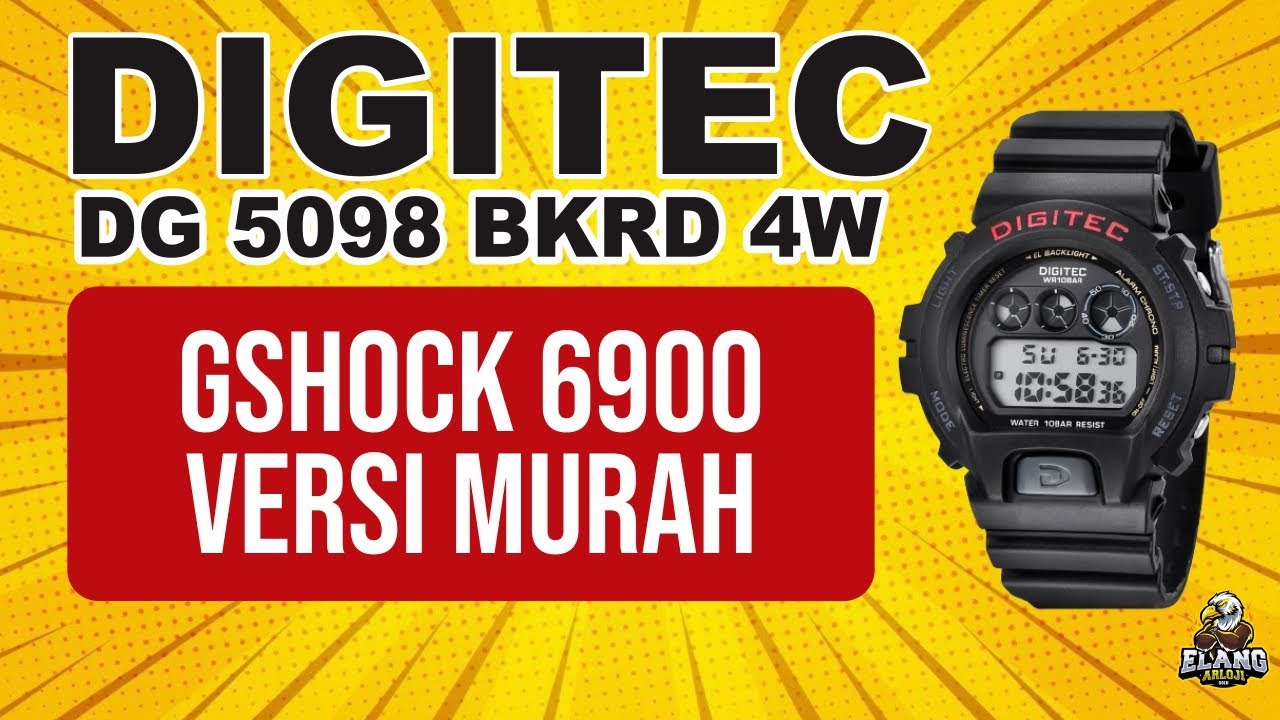 DIGITEC DG 5098 BKRD 4W : JAM TANGAN DIGITEC GSHOCK 6900 VERSI MURAH TERBARU (2025)