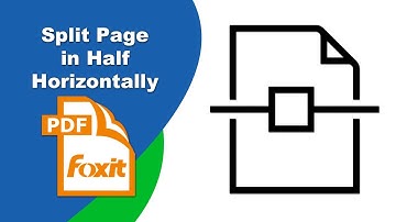 How to split a page in half horizontally in Foxit PDF Editor