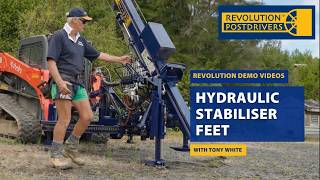 Hydraulic Stabiliser Feet – Securing the Machine on Uneven Ground