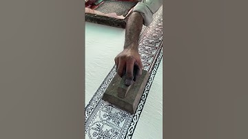 Purple and orange block printing #youtube