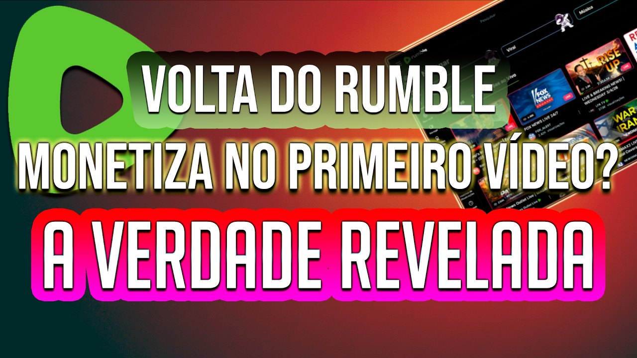 No Rumble Não Crie Conta no Rumble Antes de Assistir Isso! A Verdade Revelada ...
