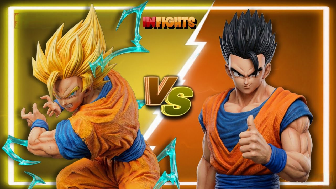 Goku (SSJ2) Vs. Ultimate Gohan (CPU Battle) DBZ - BUDOKAI 4