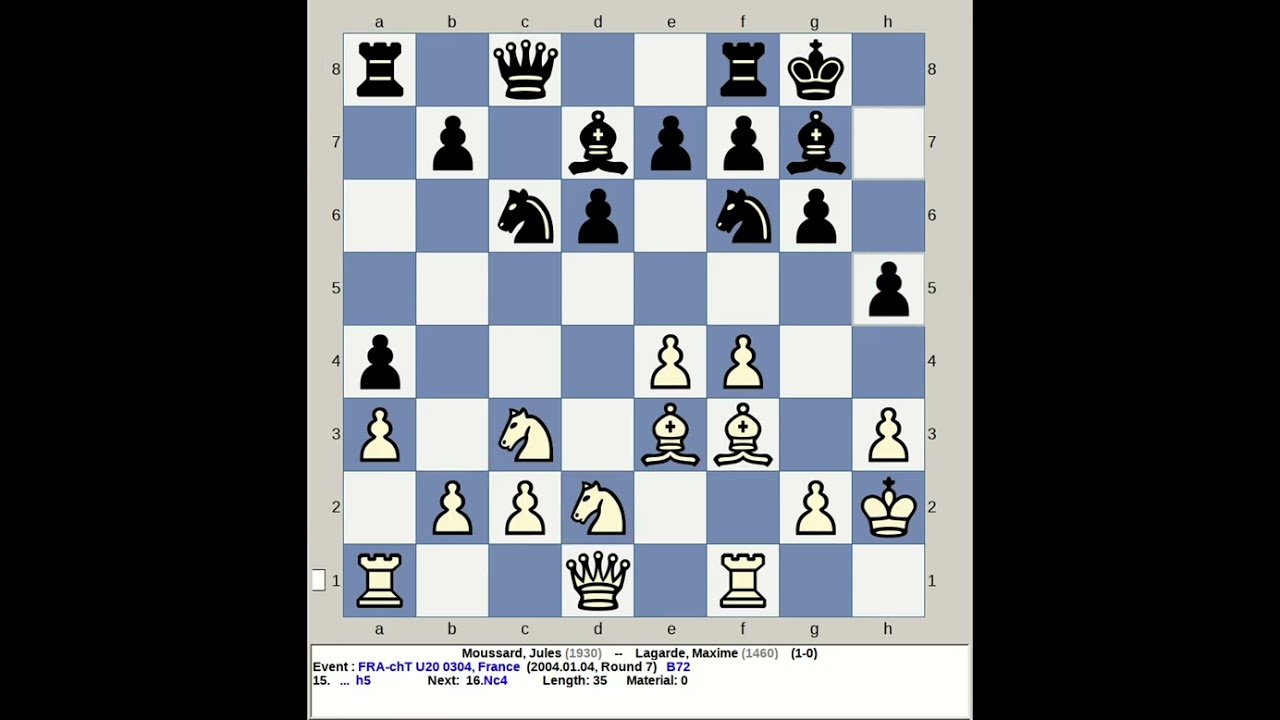 Moussard, Jules vs Lagarde, Maxime | France Chess U20 0304 2004