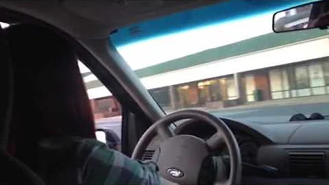 Alexis drives!