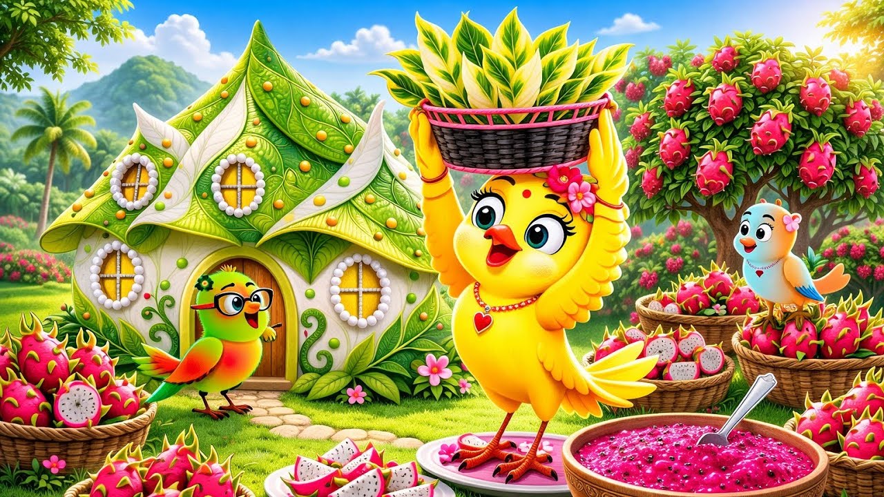 चिड़िया के नानी मां का केले के पत्तों का घर |chidiya ka cartoon | Chidiya Wala Cartoon |Episode Rano