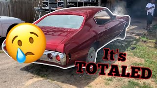 I Totaled my 1971 Chevelle SS…DOING BURN OUTS‼️🤦🏽‍♂️
