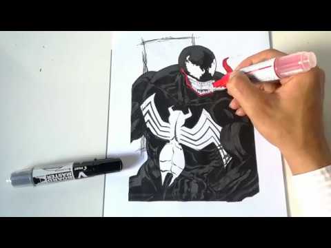 HANDSOME VENOM | Venom Coloring Pages | SAILANY Coloring Kids - YouTube