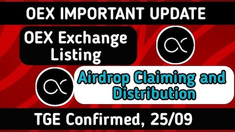 OpenEx Launch TGE । OEX App Airdrop। OepnEx Withdraw Update । OpenEx Listing Exchange Update