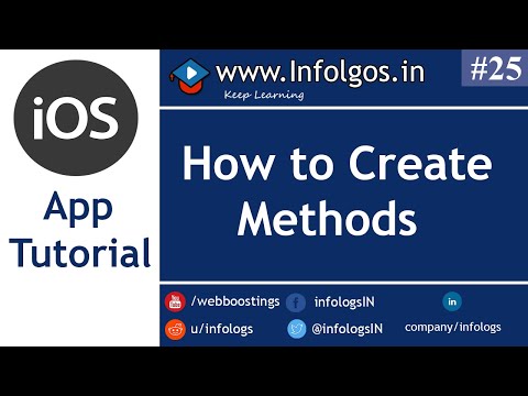 How to create Methods in xCode