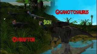 [JPOG-Evolved] Video#6: Giganotosaurus and Oviraptor skin