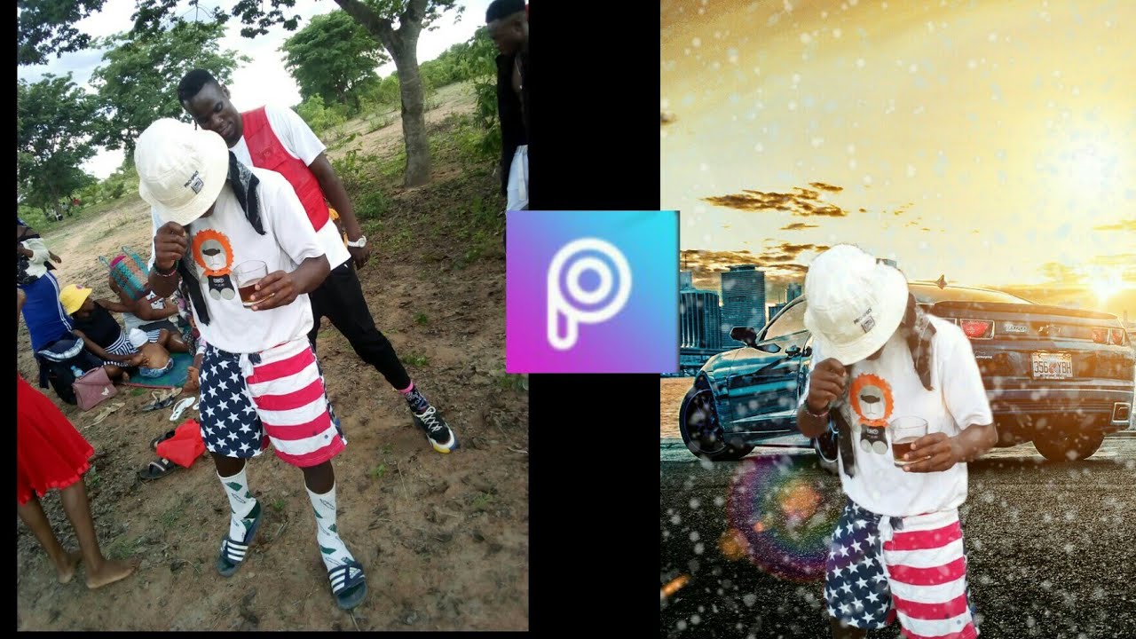 Amazing background with snow in picsart photo editing