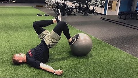 Single-Leg Stability Ball Hamstring Curl