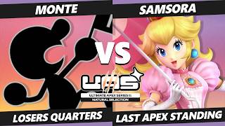 UAS II LAS TOP 8 - Monte (Game & Watch) Vs. Samsora (Peach) Smash Ultimate - SSBU
