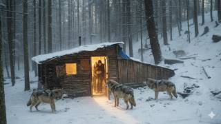 EXTREME I SURVIVED -45°F Alone in an Off-Grid Cabin Trapped in an Abandoned Cabin During a Snowstorm