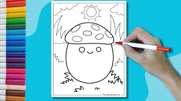 Colorful World of Squishmallows | Coloring Squishmallow: Malcolm the Mushroom | Squishmallows