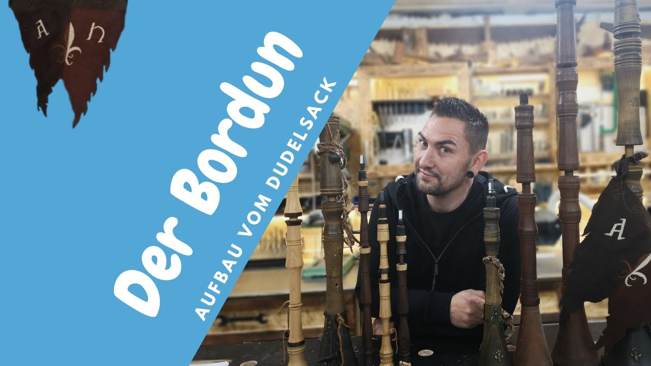 Die Bordunpfeifen bei einem Dudelsack (Marktsackpfeife, Hümmelchen)