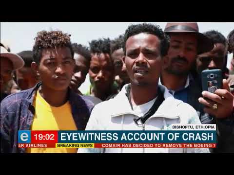 Eyewitnesses have given an account of the tragic moments before flight ET-302 crashed