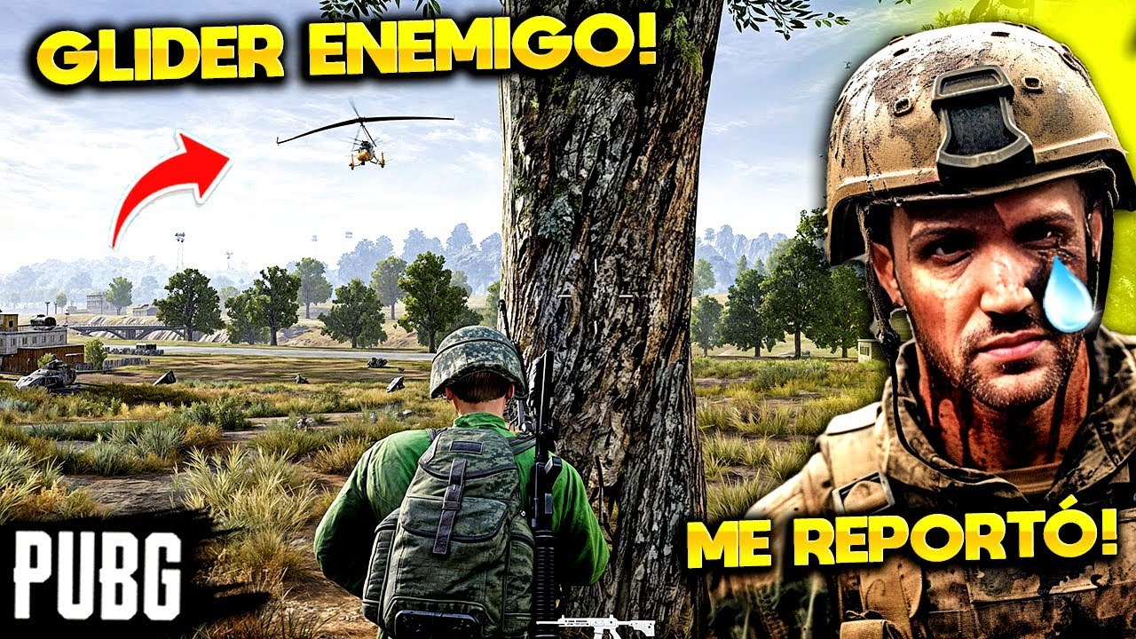 QUE!? ESTE GLIDER ENEMIGO de PUBG ME BUSCA EN LA PARTIDA y ME REPORTA POR HACKER?