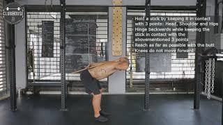 3 Points Hip Hinge (Hip Mobility)