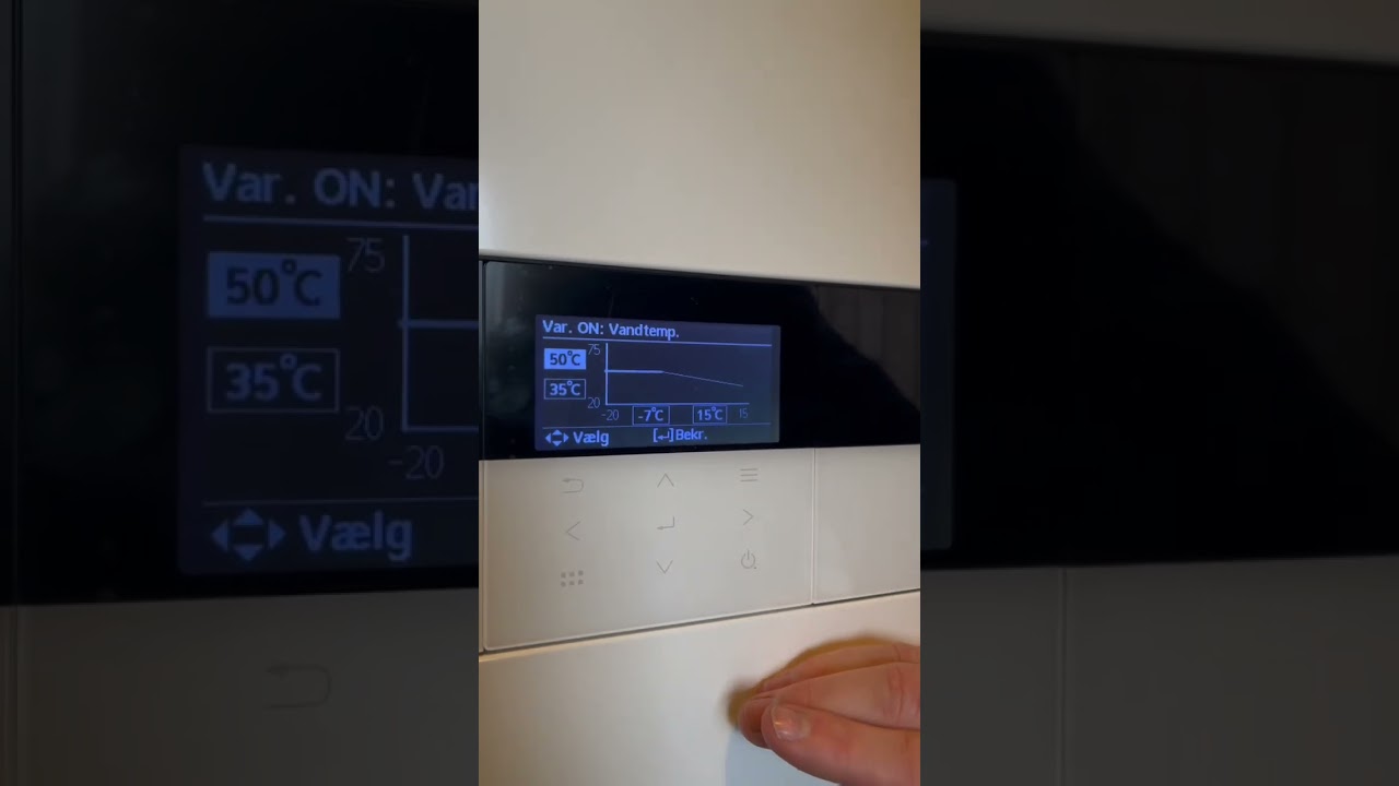 Ændring af varmekurve til gulvvarme