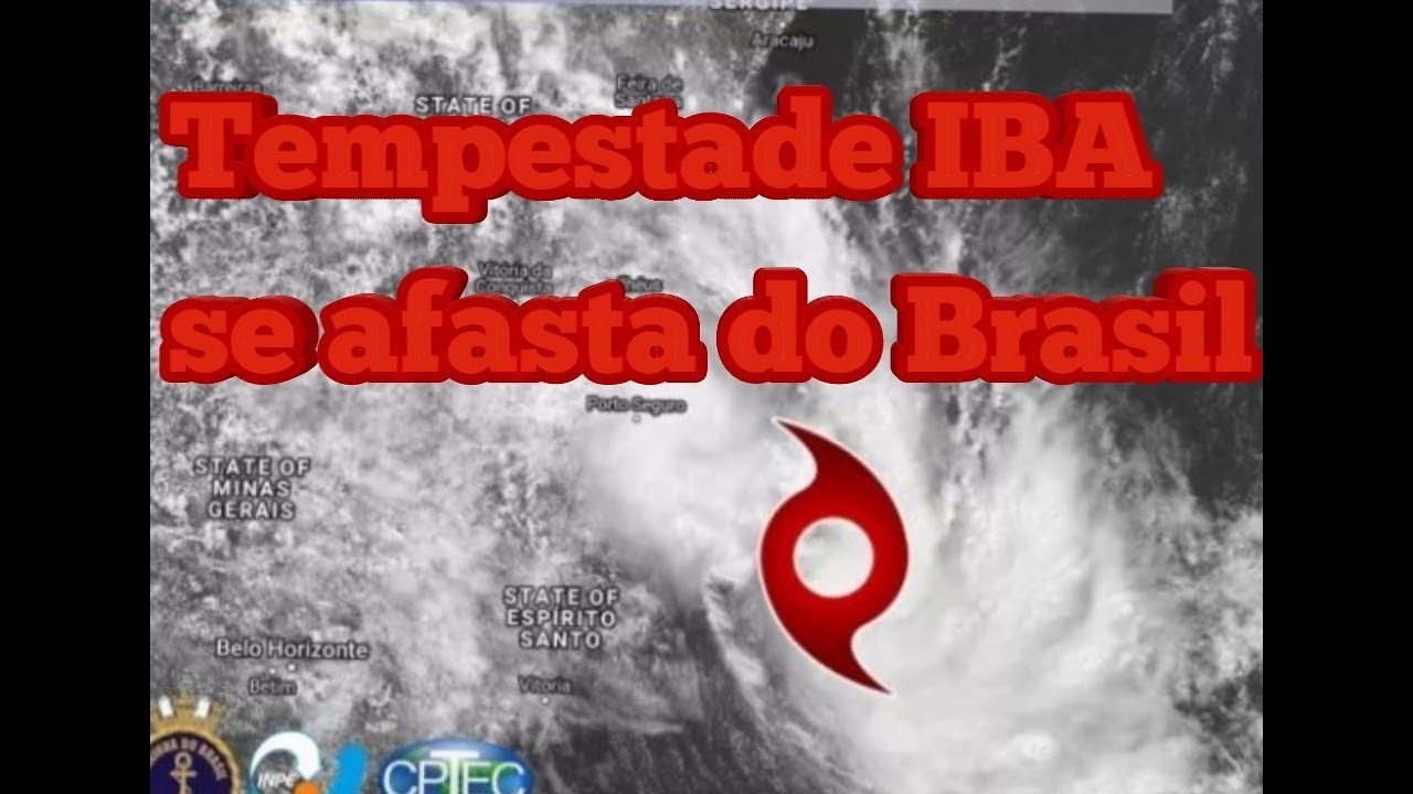 LIVE - Tempestade Tropical IBA se afasta do Brasil