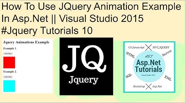 How to use jquery animation example in asp.net || visual studio 2015 #jquery tutorials 10
