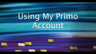 My Primo Account @ Cook Library