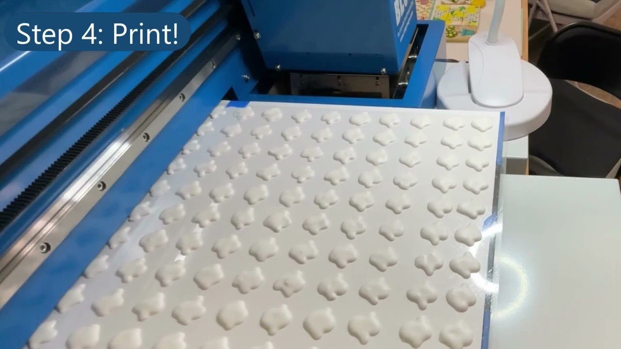 Custom Royal Transfers with Big Blue Food Printer